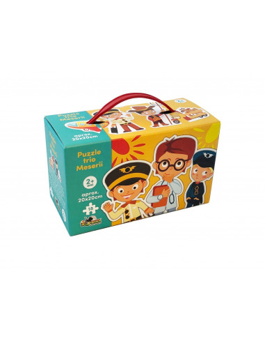 Meserii, Puzzle Trio Noriel, 12 Piese,Uniq2396