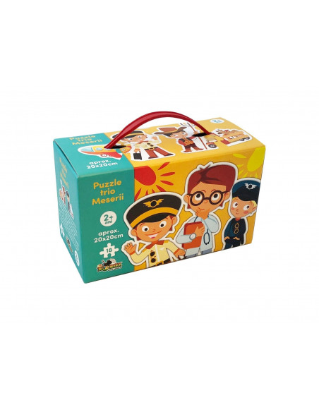 Meserii, Puzzle Trio Noriel, 12 Piese,Uniq2396