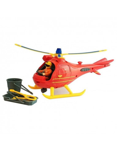 Jucarie Simba Elicopter Fireman Sam Wallaby cu figurina si