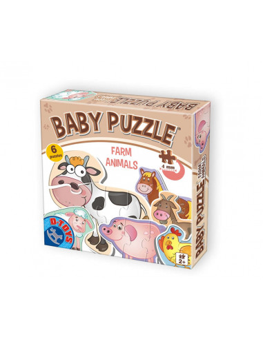 Animale Domestice, Baby Puzzle D-Toys,Uniq71262