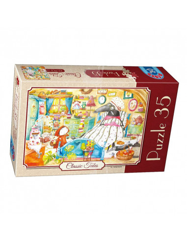 Scufita Rosie, Puzzle Classic Tales D-Toys, 35 Piese,Uniq72948-1