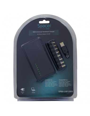 ALIMENTATOR Notebook Universal AC-DC, SPACER, 96W - compatibil
