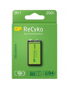 Acumulatori GP Batteries, ReCyco 200mAh 9V NiMH, paper box 1