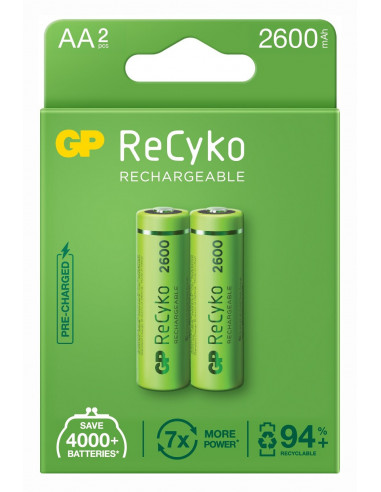 Acumulatori GP Batteries, ReCyko 2600mAh AA (LR6) 1.2V NiMH