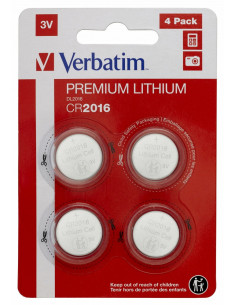 BATERIE VERBATIM, butoni (CR2016), 3V litiu, 4 buc., "49531"