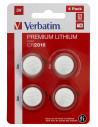 BATERIE VERBATIM, butoni (CR2016), 3V litiu, 4 buc., "49531"