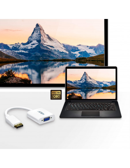CABLU video ATEN, cablu or adaptor video, DisplayPort (T) la