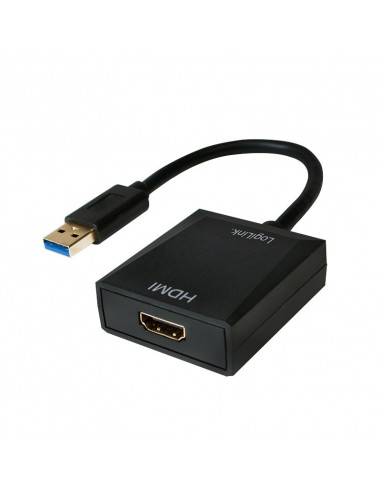 CABLU video LOGILINK, adaptor USB 3.0 (T) la HDMI (M), 10cm