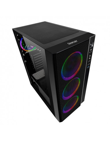 CASE MIDITOWER ATX W/O PSU/SPCS-GC-RAINBOW CARCASA