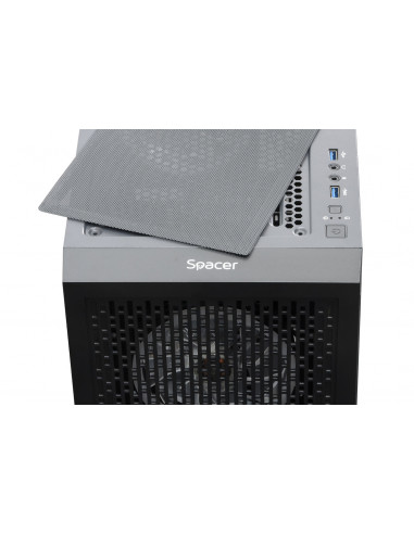 CARCASA SPACER - gaming, Middle Tower, ATX, "SHIELD", fara