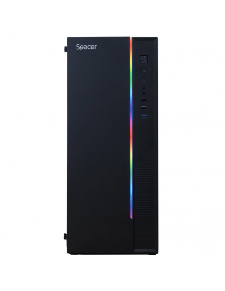 CARCASA SPACER - gaming, Middle Tower, ATX, "STRIKE", fara