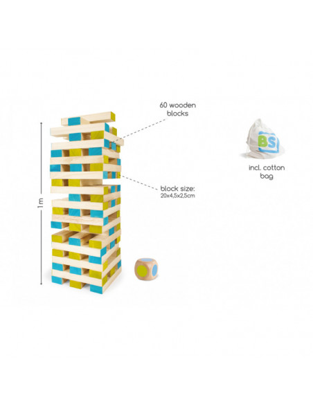 Turn Jenga gigant, BS Toys,GA277