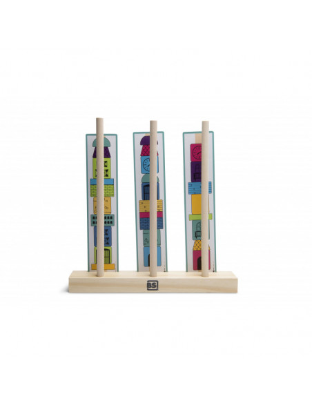 Joc de stivuire Turnuri din margele logice, BS Toys,GA370