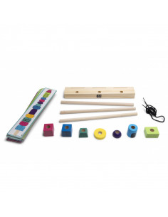 Joc de stivuire Turnuri din margele logice, BS Toys,GA370 2