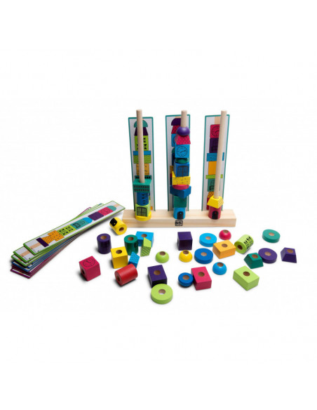 Joc de stivuire Turnuri din margele logice, BS Toys,GA370