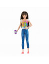 Papusa Barbie Gama Family Bona In Bluejeans,MTFHY89_FHY93