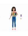 Papusa Barbie Gama Family Bona In Bluejeans,MTFHY89_FHY93
