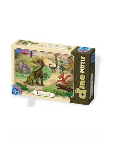 Dinozauri, Puzzle D-Toys Model 2, 35 Piese,Uniq73013-2