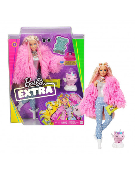 Papusa Barbie Extra Style Fluffy Pinky,MTGRN28