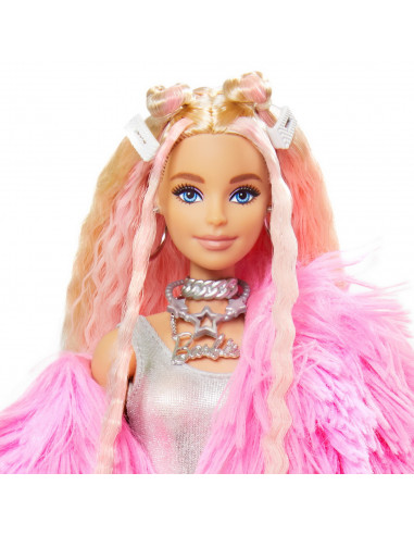 Papusa Barbie Extra Style Fluffy Pinky,MTGRN28