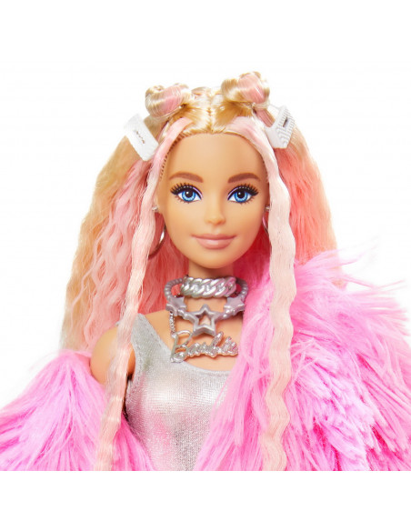 Papusa Barbie Extra Style Fluffy Pinky,MTGRN28