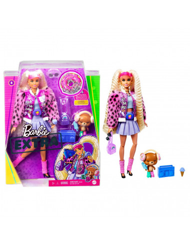 Papusa Barbie Extra Style Blonda Cu Codite,MTGYJ77