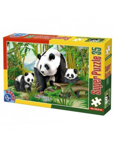 Super Puzzle D-Toys, Animale Salbatice Model 2, 35