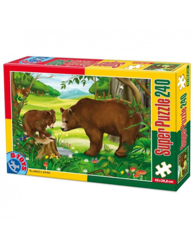 Super Puzzle D-Toys, Animale Salbatice Model 1, 240