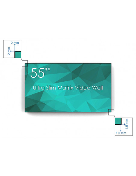 Display 55" Ultra Matrix Videowall FULL HD, bezel