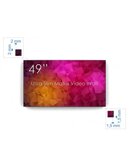Display 49" SWEDX Ultra Matrix Videowall FULL HD, bezel