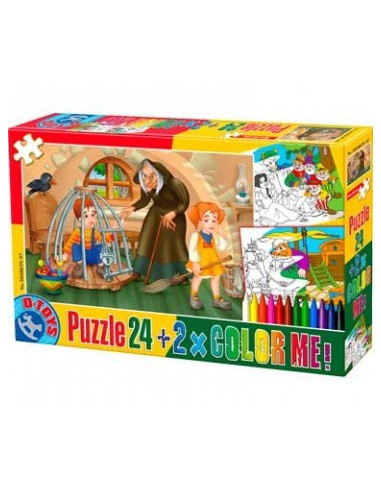 Basme, Puzzle D-Toys Color Me Model 7, 24 Piese,Uniq50380-7