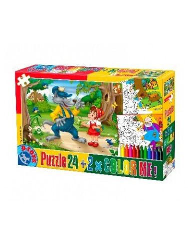 Basme, Puzzle D-Toys Color Me Model 6, 24 Piese,Uniq50380-6