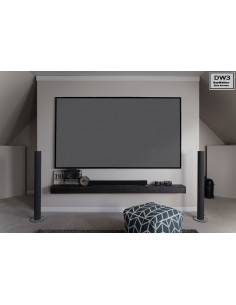 Ecran de proiectie cu rama fixa de perete 243 x 137, Full Grey