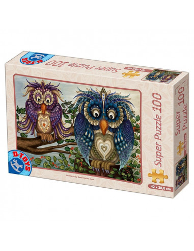 Bufnite, Puzzle D-Toys Model 1, 100 Piese,Uniq74409-1