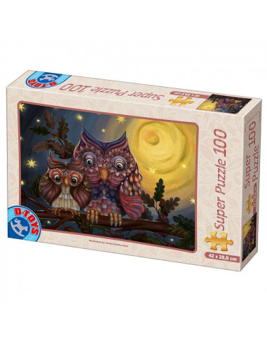 Bufnite, Puzzle D-Toys Model 2, 100 Piese,Uniq74409-2