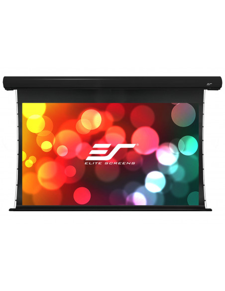 Ecran proiectie electric, 299 x 168 cm, Tensionat, EliteScreens