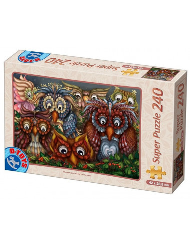 Bufnite, Puzzle D-Toys Model 2, 240 Piese,Uniq74416-2