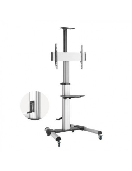 Stand TV Blackmount L600, inaltime reglabila, aluminiu