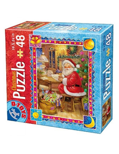 Puzzle Craciun D-Toys, Model 3, 48 Piese,Uniq67623-3
