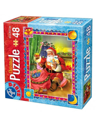 Puzzle Craciun D-Toys, Model 4, 48 Piese,Uniq67623-4