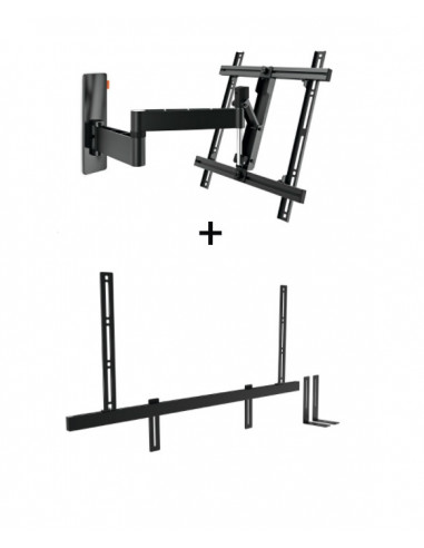 Pachet cu Suport TV reglabil, Vogel's W53080, 40"- 65" si