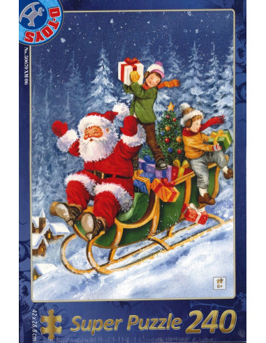 Super Puzzle Craciun D-Toys, Model 2, 240 Piese,Uniq50670-6