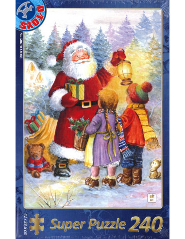 Super Puzzle Craciun D-Toys, Model 4, 240 Piese,Uniq50670-8