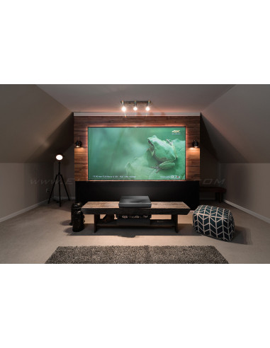 Optoma Projection TV Videoproiector 4K UHZ65UST si Ecran fix