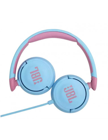 Casti audio on-ear pentru copii JBL JR310, Albastru,JBLJR310BLU