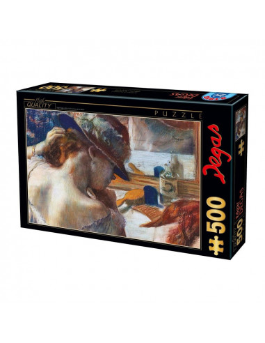 La Oglinda, Puzzle D-Toys Edgar Degas, 500 Piese,Uniq73938