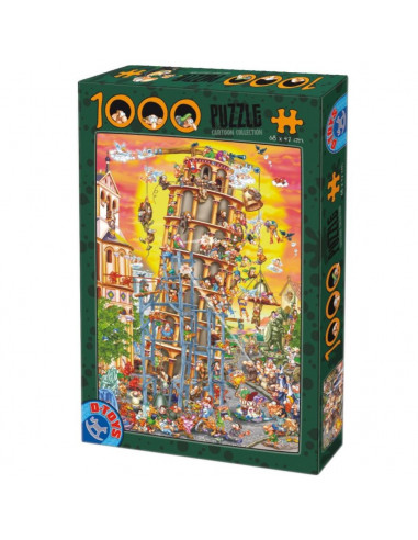 Pisa, Puzzle Cartoon D-Toys, 1000 Piese,Uniq61218-1