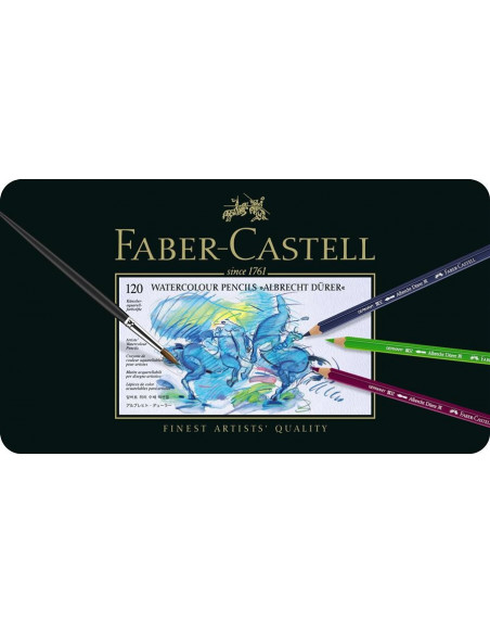 FC117536,Creioane colorate Faber-Castell Acuarela A.Durer, 36 culori, cutie metal FC117536,Creioane colorate Faber-Castell Acuarela A.Durer, 36 culori, cutie metal