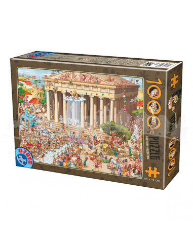 Parthenon, Puzzle Cartoon D-Toys, 1000 Piese,Uniq61218-4