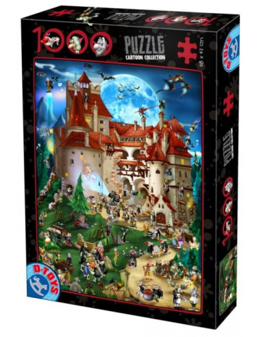 Dracula, Puzzle Cartoon D-Toys, 1000 Piese,Uniq61218-8
